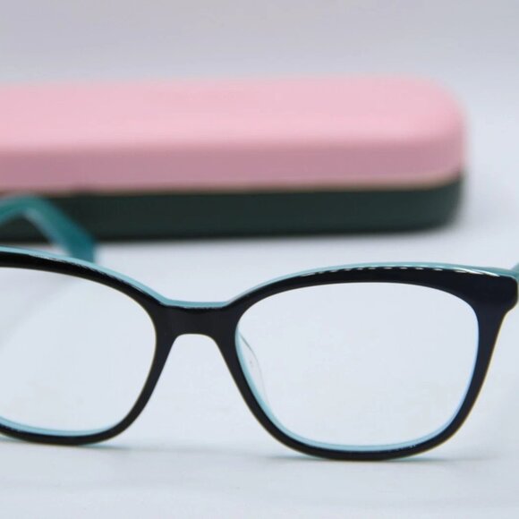 NEW KATE SPADE NINNA/G 807 Frame – Black/Teal 52 mm – Authentic with Case - Picture 1 of 4